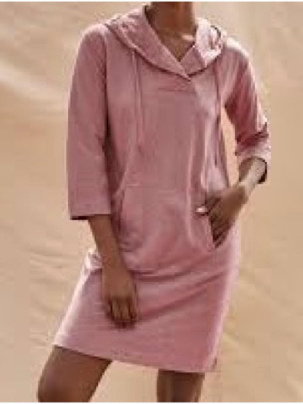 Garnet Hill Lazy Day Hooded Dress | Size M